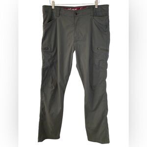 Men’s Dark Olive Wrangler Flex Waist Cargo Pants Size 38